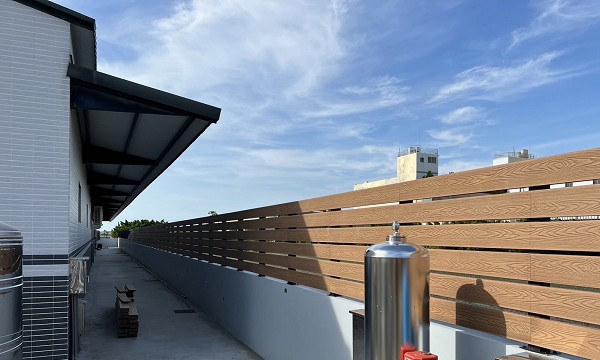 台南塑木圍籬完工照片